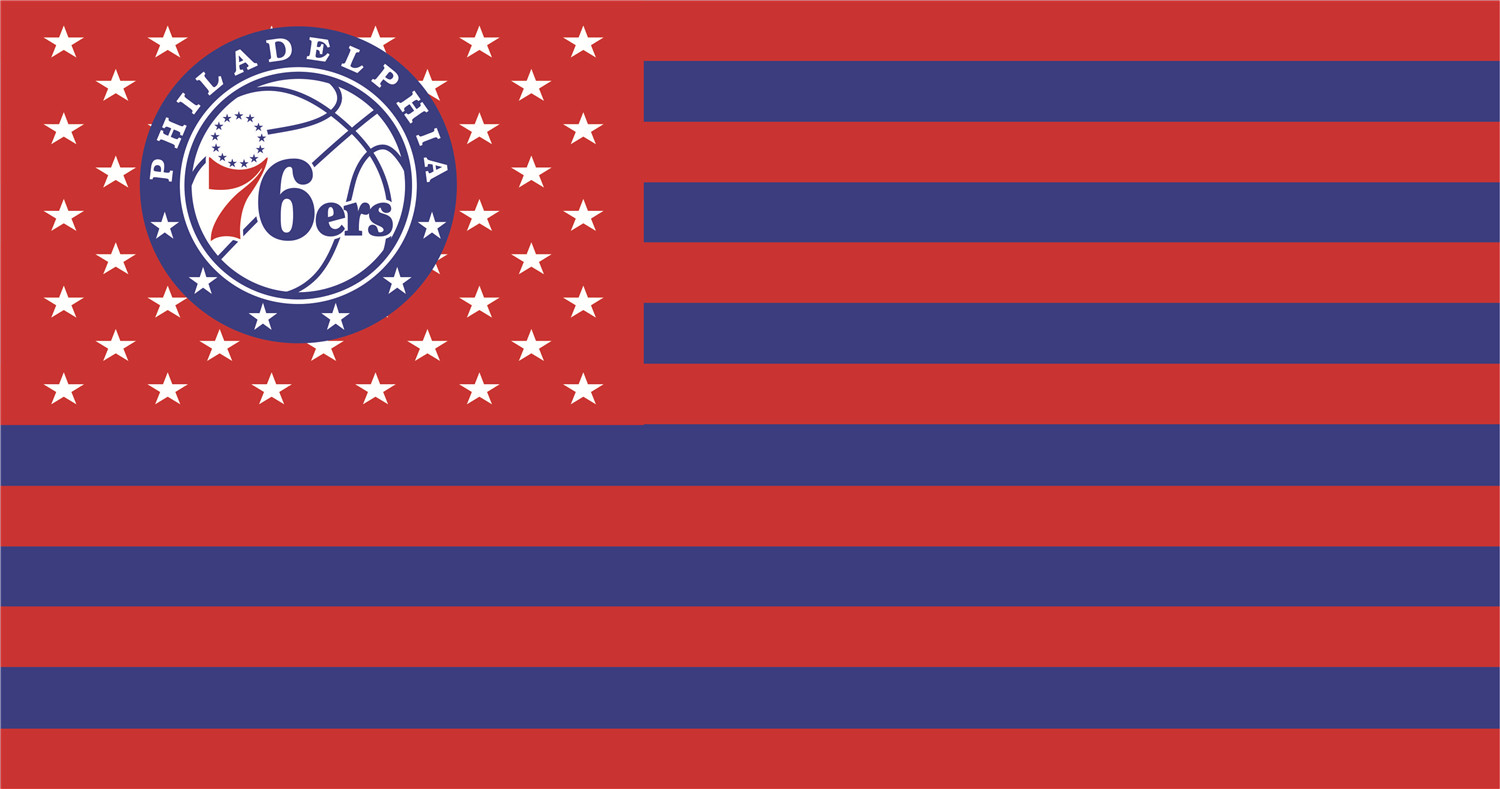 Philadelphia 76ers Flags fabric transfer